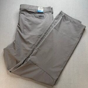Columbia Chino Pant Sage Peak Straight Fit 40x32 Grey Stretch Outdoor Hiking NWT